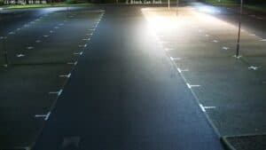 LED lighting before photo car park