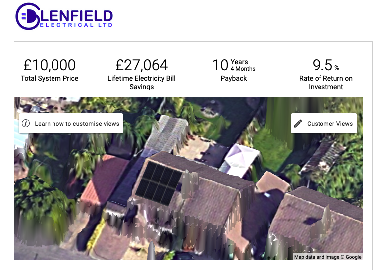 Domestic solar panel installation statistics, cost, return on investment, lifetime benefit