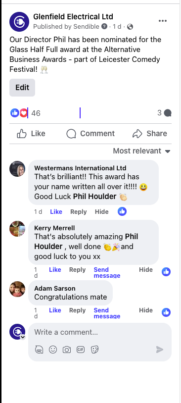 Phil award comments