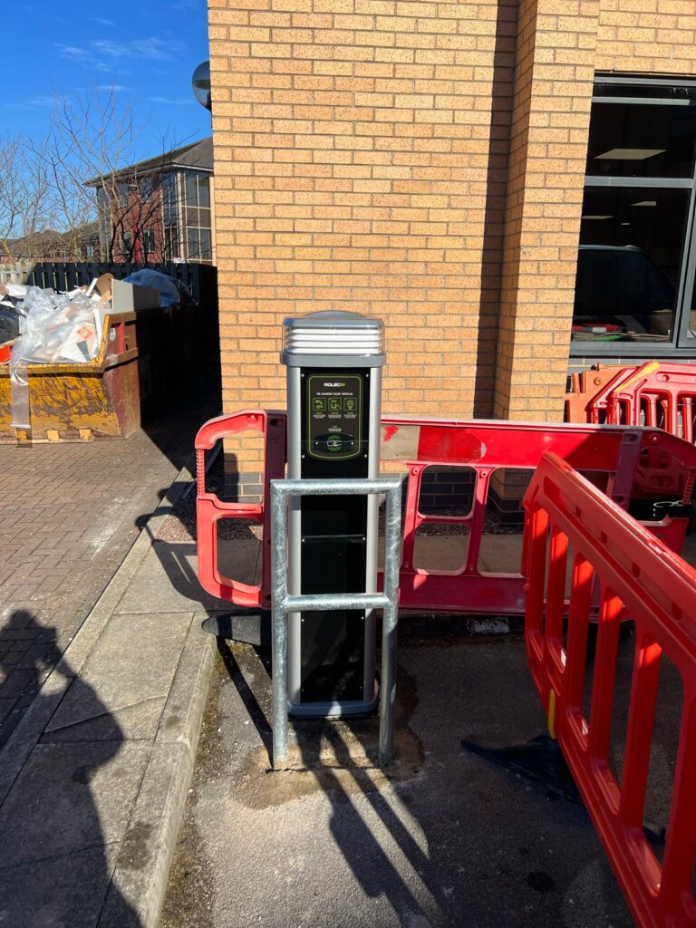 Rolec EV charger 7KW fitted at IFM Derby