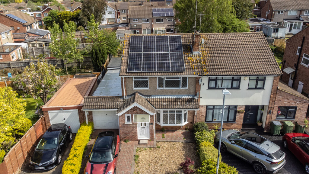 Sue's residential solar system 3.68 KW system in Leicester