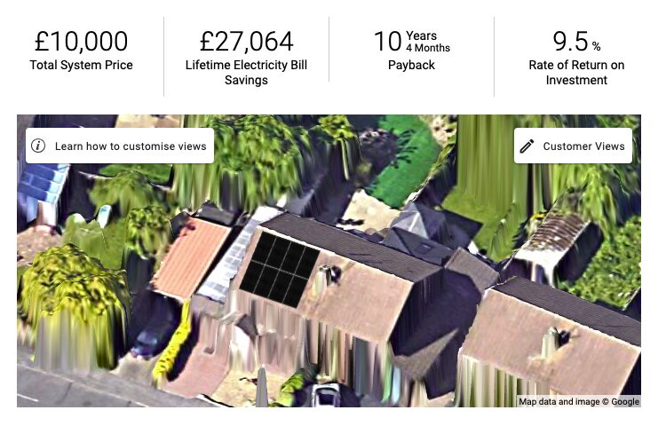 Sue 3.68 kilowatt home solar panels and battery system Glenfield Electrical installed in Leicester